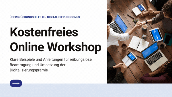 Digitalisierungspraemie Überbrückungshilfe 3