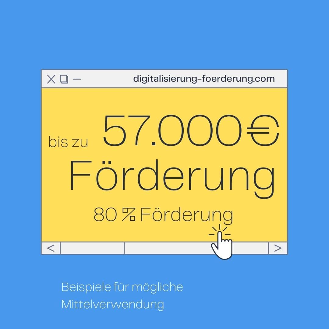Förderung bis zu 57000 Fördercheck