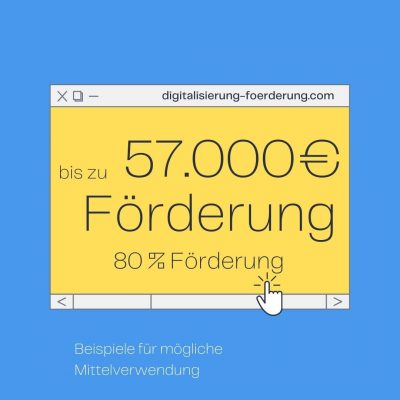 Förderung bis zu 57000 Fördercheck